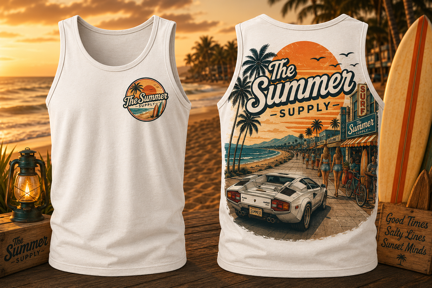 Summer Supply Tank - White