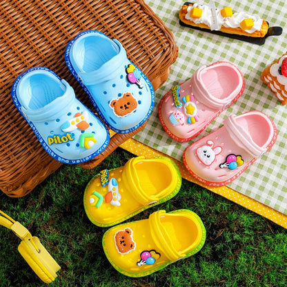 Summer Baby Shoes Sandals Cartoon Design Mules for Girls and Boys Infant Garden Shoes New Products for Children