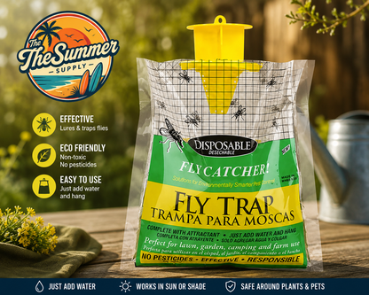 Fly Trap Bags - 1, 3, 5, or 10 Pack Options!