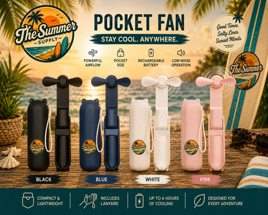 Portable Mini Handheld Fan 2000Mah with Power Bank 3 Speeds