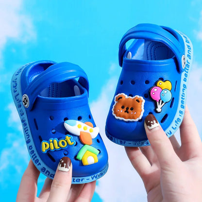 Summer Baby Shoes Sandals Cartoon Design Mules for Girls and Boys Infant Garden Shoes New Products for Children