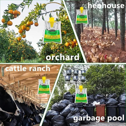 1/10Pc Outdoor Fly Trap Bags Hanging Bug Catcher Disposable Non-Toxic Flies Bag for Garden Insect Mosquito Fruit Fly Filth Flies