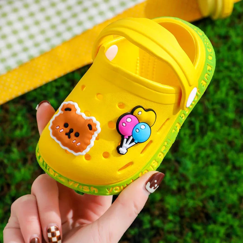 Summer Baby Shoes Sandals Cartoon Design Mules for Girls and Boys Infant Garden Shoes New Products for Children