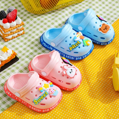 Summer Baby Shoes Sandals Cartoon Design Mules for Girls and Boys Infant Garden Shoes New Products for Children
